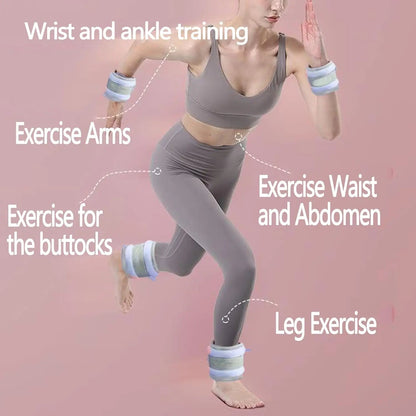 0.25/0.5/0.75KG Wrist Ankle Weight Sandbags Breathable Iron Straps for Fitness Dancing Yoga Running Pilates Leg Power Training