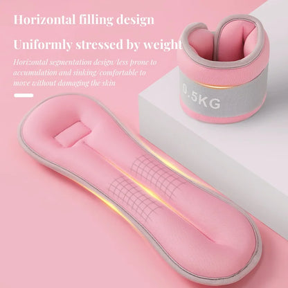 0.25/0.5/0.75KG Wrist Ankle Weight Sandbags Breathable Iron Straps for Fitness Dancing Yoga Running Pilates Leg Power Training