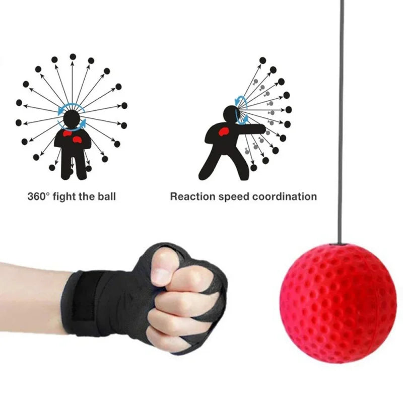 Enhance Your Training with the Boxing Speed Ball - Head-Mounted PU Punch Ball for MMA and Sanda Comfort! Perfect for Home Workouts and Fitness Conditioning!