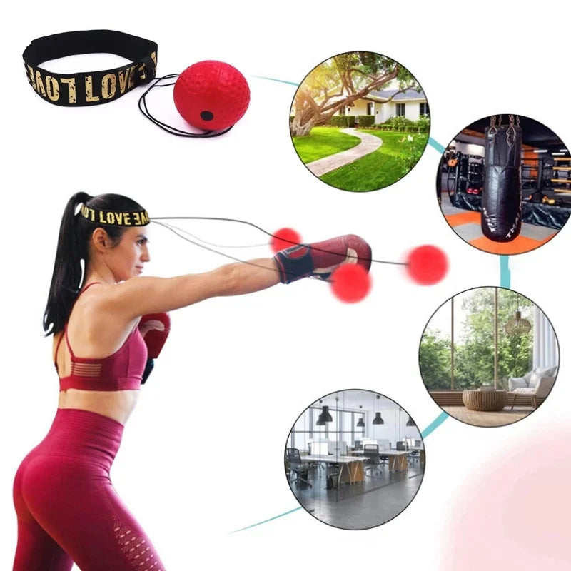 Enhance Your Training with the Boxing Speed Ball - Head-Mounted PU Punch Ball for MMA and Sanda Comfort! Perfect for Home Workouts and Fitness Conditioning!